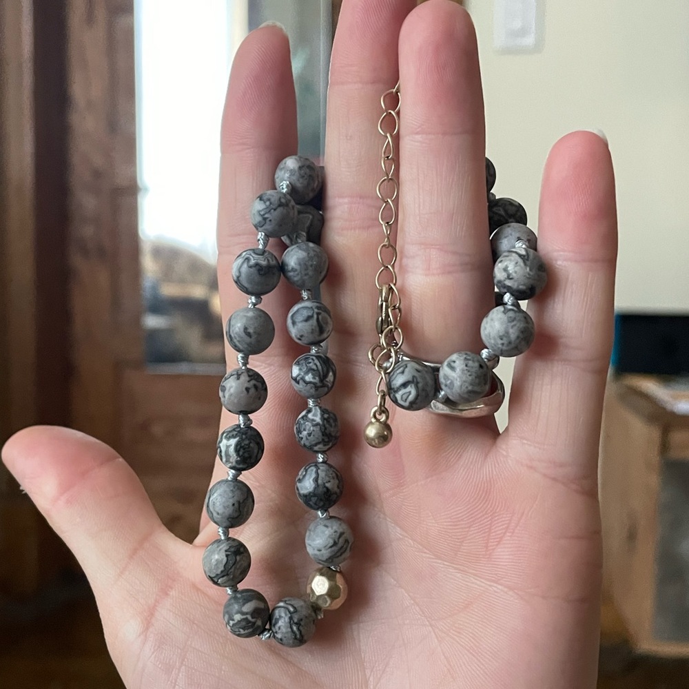 Grey Stone necklace